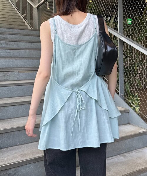 CIAOPANIC TYPY（チャオパニックティピー）の「【India】スシボイルキャミチュニック（キャミソール・レディース・ブラウン/サックスブルー/ブラック・ONE SIZE）」の6枚目の写真