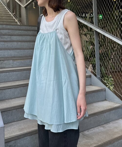 CIAOPANIC TYPY（チャオパニックティピー）の「【India】スシボイルキャミチュニック（キャミソール・レディース・ブラウン/サックスブルー/ブラック・ONE SIZE）」の7枚目の写真