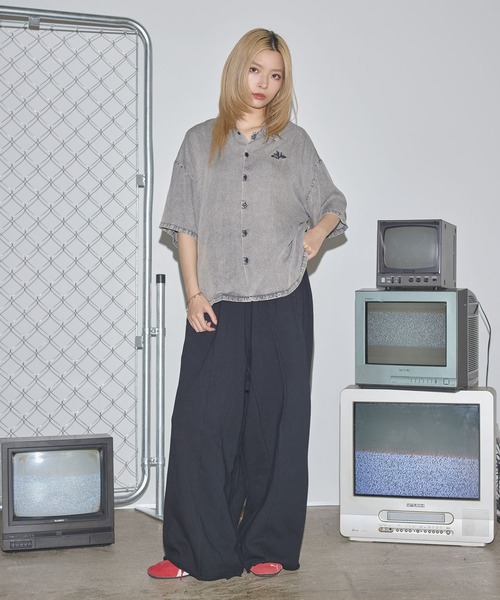 MSG(エムエスジー)の「ヘビーウェイトオーバーサイズバギースウェットパンツ【UNISEX】(スウェットパンツ・メンズ・ブラック系1/ブラック/アッシュ・XL/L/M/S)」の9枚目の写真