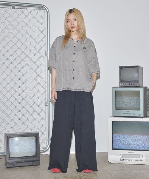 MSG(エムエスジー)の「ヘビーウェイトオーバーサイズバギースウェットパンツ【UNISEX】(スウェットパンツ・メンズ・ブラック系1/ブラック/アッシュ・XL/L/M/S)」の10枚目の写真