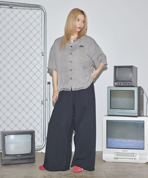 MSG(エムエスジー)の「ヘビーウェイトオーバーサイズバギースウェットパンツ【UNISEX】(スウェットパンツ・メンズ・ブラック系1/ブラック/アッシュ・XL/L/M/S)」の11枚目の写真