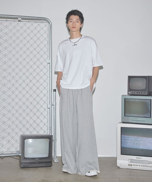ヘビーウェイトオーバーサイズバギースウェットパンツ【UNISEX