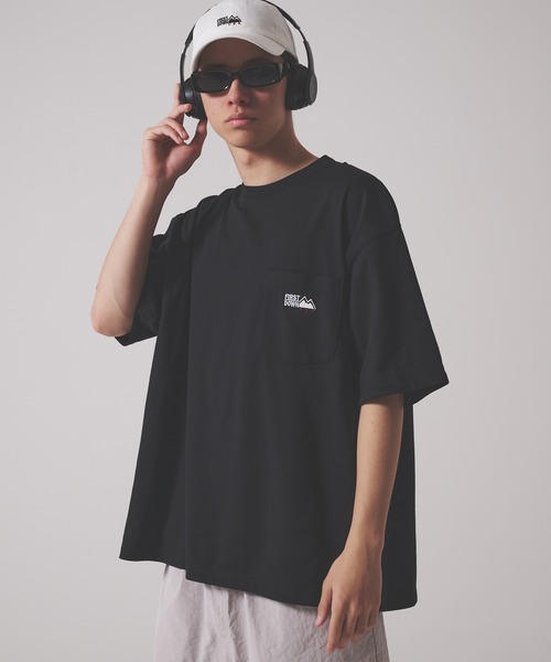 FIRST DOWN(ファーストダウン)の「CVCジャージー ショートスリーブ ポケット Tシャツ(Tシャツ/カットソー・メンズ・ホワイト/ブラック/サックスブルー・M/L/XL)」の1枚目の写真