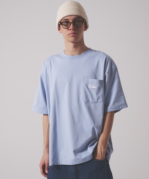 FIRST DOWN(ファーストダウン)の「CVCジャージー ショートスリーブ ポケット Tシャツ(Tシャツ/カットソー・メンズ・ホワイト/ブラック/サックスブルー・M/L/XL)」の14枚目の写真