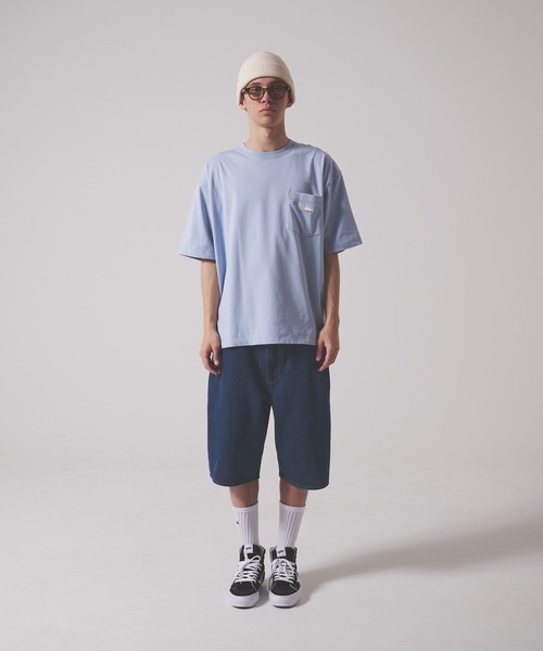 FIRST DOWN(ファーストダウン)の「CVCジャージー ショートスリーブ ポケット Tシャツ(Tシャツ/カットソー・メンズ・ホワイト/ブラック/サックスブルー・M/L/XL)」の16枚目の写真