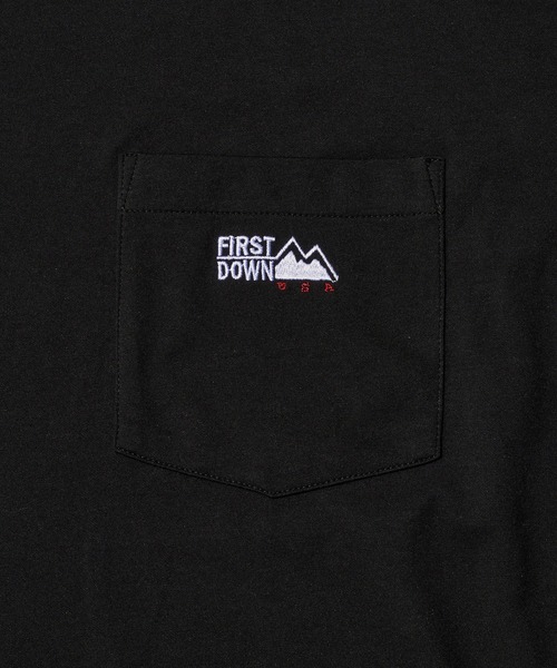 FIRST DOWN(ファーストダウン)の「CVCジャージー ショートスリーブ ポケット Tシャツ(Tシャツ/カットソー・メンズ・ホワイト/ブラック/サックスブルー・M/L/XL)」の21枚目の写真