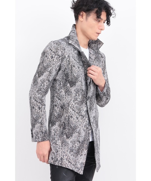 TORNADO MART（トルネードマート）の「ｽﾀｰﾘﾝｸﾞﾊﾟｲｿﾝﾊﾟｯﾁｺｰﾄ（ステンカラーコート・メンズ・シルバー・LL/L/M）」の5枚目の写真