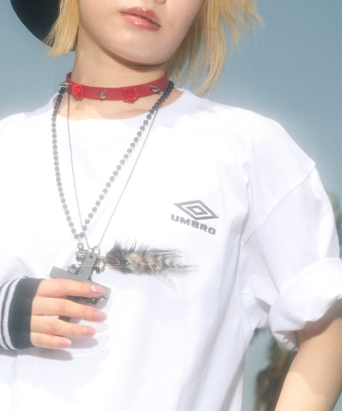 younger song（ヤンガーソング）の「【限定】UMBRO/アンブロ 半袖 Tシャツ Younger Song コラボレーション MRYS-T001（Tシャツ/カットソー・メンズ・チャコールグレー/ネイビー/ブラウン/ホワイト/ブラック/リアルツリーカモ/ピンク・L/M/S/LL）」の9枚目の写真