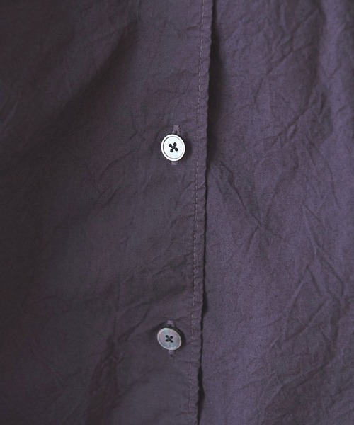 yuni（ユニ　）の「△コットンキャッチワッシャーmoe sleeves バックリボンブラウス（シャツ/ブラウス・レディース・ホワイト/ブラック/ダークブラウン/イエロー/ブルー/ライラック・FREE）」の12枚目の写真