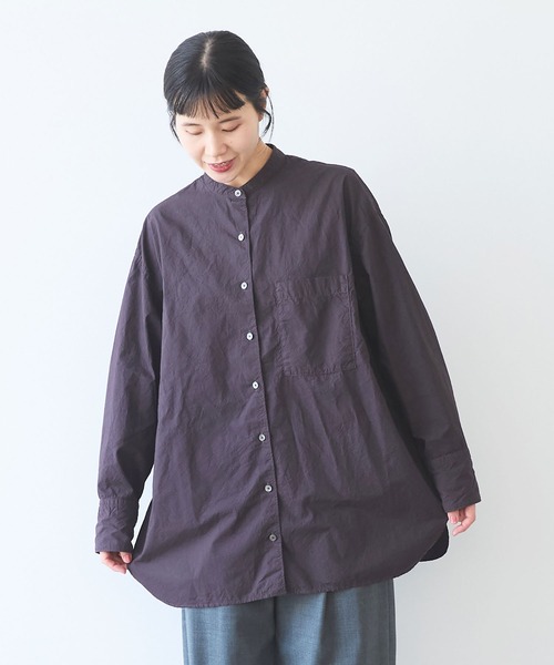 yuni コットンキャッチワッシャーmoe sleevesバックリボンブラウス yuni（ユニ ）の「△コットンキャッチワッシャーmoe sleeves