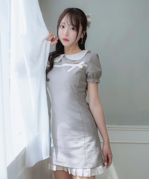 サマーセール★ 美品❤︎ クレージュ　ワンピ ギンガムチェック　サイズ40 楽天市場】ギャザーフロントベアギンガムワンピース チェック柄