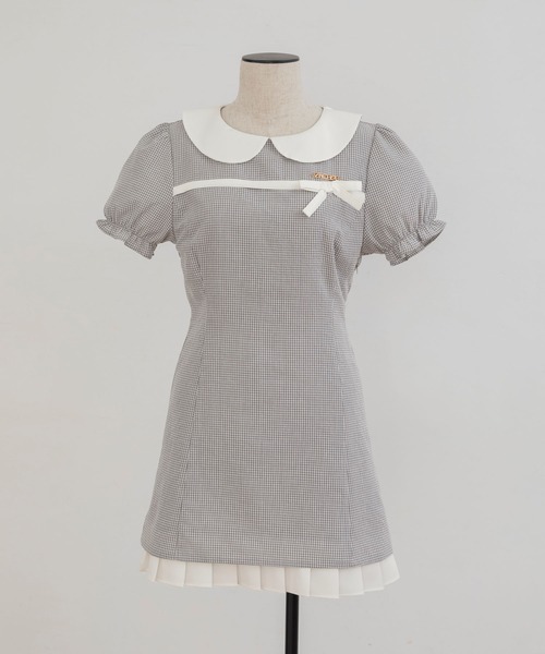 M me eme ギンガムチェックミニワンピース エムミーエメ M me eme／【sale】Gingham check mini dress (eme10252) | All