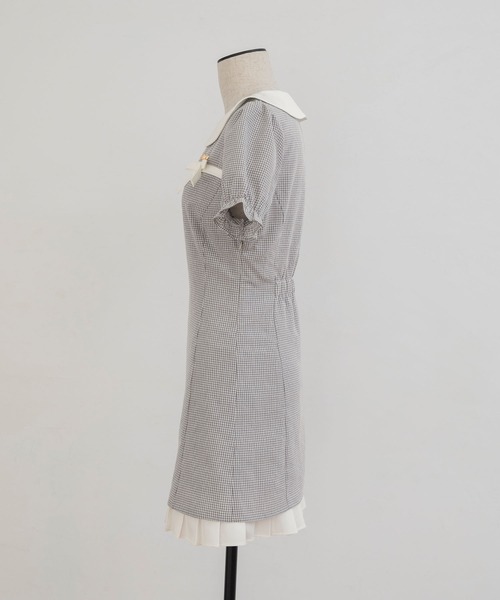 セール】Gingham Check Mini One-piece/ギンガムチェックミニ