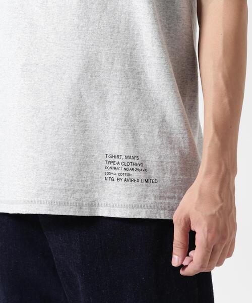 AVIREX(アヴィレックス)の「《直営店限定》HENLEY NECK UNDER T-SHIRT / ヘンリーネック アンダー 半袖Tシャツ / AVIREX / アヴィレックス(Tシャツ/カットソー・メンズ・グレー/ホワイト・M/L/XL/S/2XL)」の8枚目の写真