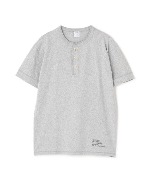 AVIREX(アヴィレックス)の「《直営店限定》HENLEY NECK UNDER T-SHIRT / ヘンリーネック アンダー 半袖Tシャツ / AVIREX / アヴィレックス(Tシャツ/カットソー・メンズ・グレー/ホワイト・M/L/XL/S/2XL)」の9枚目の写真