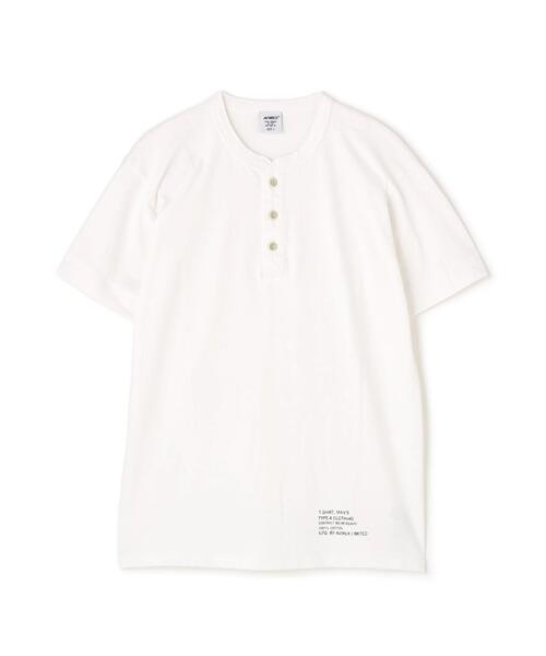 AVIREX(アヴィレックス)の「《直営店限定》HENLEY NECK UNDER T-SHIRT / ヘンリーネック アンダー 半袖Tシャツ / AVIREX / アヴィレックス(Tシャツ/カットソー・メンズ・グレー/ホワイト・M/L/XL/S/2XL)」の13枚目の写真
