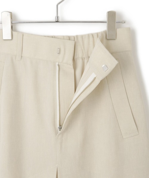 アダムエロペ　ハイウエスト ベンツタックスカート ホワイト 36 ADAM ET ROPÉ FEMME(アダム エ ロペ ファム) / 【サステナブル