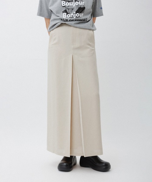 新品 ADAM ET ROPE' 25SS 逸品ハイウエストベンツタックスカート ADAM ET ROPE'｜【逸品】ハイウエストベンツタックスカート