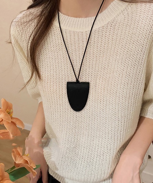 Made in I（メイドインアイ）の「オーバルメガネストラップ（メガネ・レディース・シルバー/アイボリー/ブラック/ブラウン系その他/ブラウン/レオパード・FREE）」の12枚目の写真