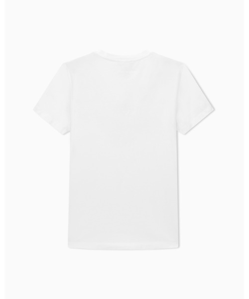 EMPORIO ARMANI（エンポリオアルマーニ）の「【エンポリオ アルマーニ】ASV スリムフィットTシャツ ストレッチジャージー オーバーサイズイーグルパターン（Tシャツ/カットソー・レディース・ブラック/ホワイト/ホワイト系その他/ネイビー・X-SMALL/SMALL/MEDIUM/LARGE）」の5枚目の写真