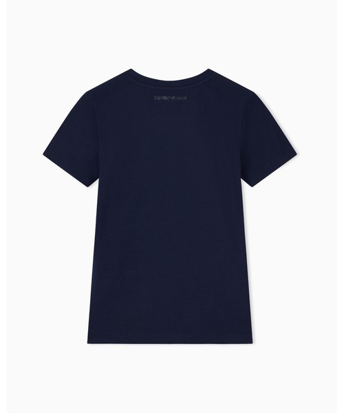 EMPORIO ARMANI（エンポリオアルマーニ）の「【エンポリオ アルマーニ】ASV スリムフィットTシャツ ストレッチジャージー オーバーサイズイーグルパターン（Tシャツ/カットソー・レディース・ブラック/ホワイト/ホワイト系その他/ネイビー・X-SMALL/SMALL/MEDIUM/LARGE）」の14枚目の写真