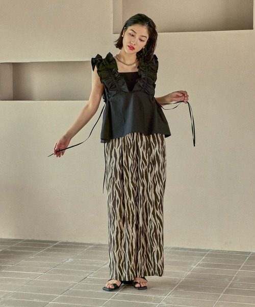 LEPSIM　Wジッパーフリルベスト LEPSIM｜シアーチュールフリルベスト | Rakuten Fashion(楽天
