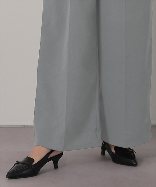 UR'S（ユアーズ）の「タックワイドサロペット（サロペット/オーバーオール・レディース・グレー/ブラック・M）」の15枚目の写真