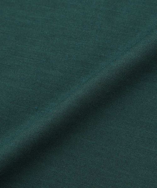 EDIFICE(エディフィス)の「E.Super100'sPLATING RINGER Tシャツ(Tシャツ/カットソー・メンズ・グリーン/ホワイト/パープル・2/3)」の9枚目の写真