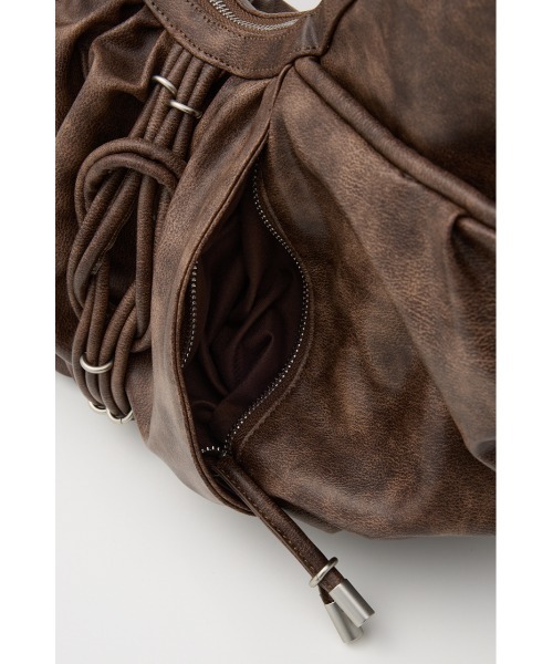 LAGUA GEM（ラグアジェム）の「DROP STRING ROUND バッグ（ショルダーバッグ・レディース・ブラック/ブラウン・FREE）」の18枚目の写真