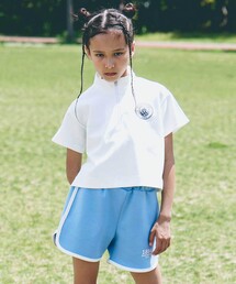 nexchic（ネクシック）の「【Manchester City(マンチェスターシティ)コレクション】ハーフジップトレーナーxハーフパンツセットアップ(110~150cm)（セットアップ）」