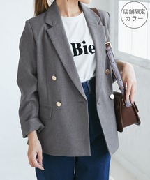 MURRAL 日本製　グレー テーラードジャケット ゴールドボタン付き ジャケット メンズ ビジネス テーラード 大きいサイズ E体