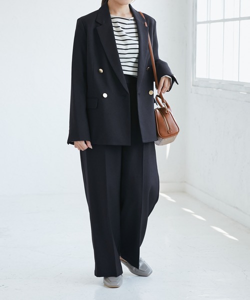 【新品】ロペピクニック ジャケット パンツ セットアップ 40 紺 新品】ロペピクニック ジャケット パンツ セットアップ 40 紺