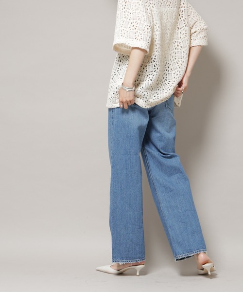 upperhights（アッパーハイツ）の「upper hights/THE NIECE MID-RISE ブルー（デニムパンツ・レディース・ブルー・22/23/24）」の2枚目の写真