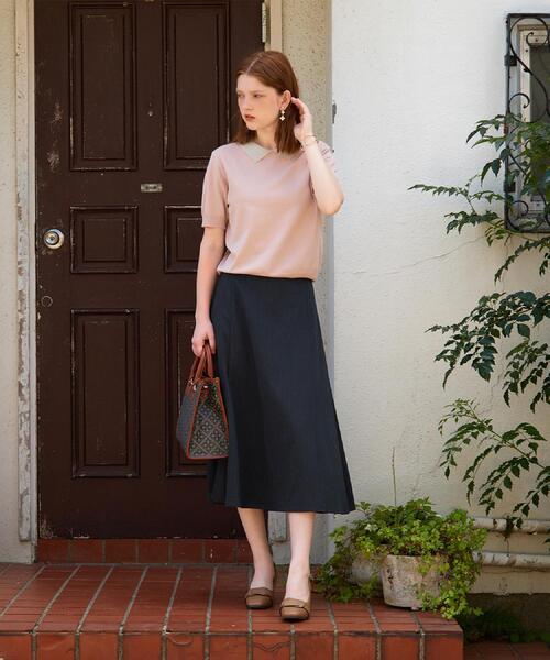 LAURA ASHLEY(ローラアシュレイ)の「【STORY掲載!/ストレッチ/毛羽立ちにくい】サイロドライギャバ スカート(スカート・レディース・チャコールグレー/ベージュ・38/40)」の18枚目の写真