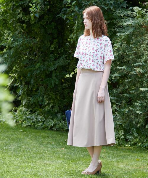 LAURA ASHLEY(ローラアシュレイ)の「【STORY掲載!/ストレッチ/毛羽立ちにくい】サイロドライギャバ スカート(スカート・レディース・チャコールグレー/ベージュ・38/40)」の19枚目の写真