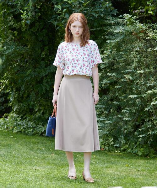 LAURA ASHLEY(ローラアシュレイ)の「【STORY掲載!/ストレッチ/毛羽立ちにくい】サイロドライギャバ スカート(スカート・レディース・チャコールグレー/ベージュ・38/40)」の20枚目の写真