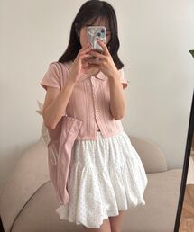 MAJESTIC LEGON | 襟付き透かし柄カーディガン(その他トップス)