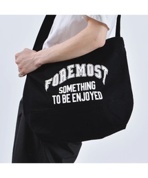 MODISH GAZE（モディシュガゼ）の「【MODISH GAZE】カレッジロゴ キャンバス2WAYトートバッグ（トートバッグ）」