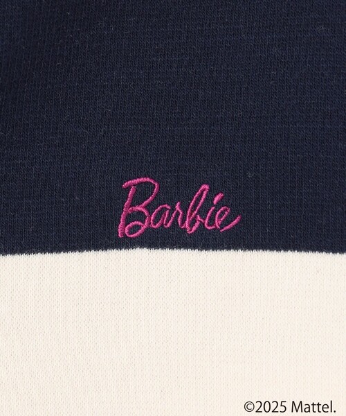 ANY(エニィ)の「【Barbie(TM)】ラガーシャツ(Tシャツ/カットソー・レディース・ネイビー系1/グレー系・F)」の3枚目の写真