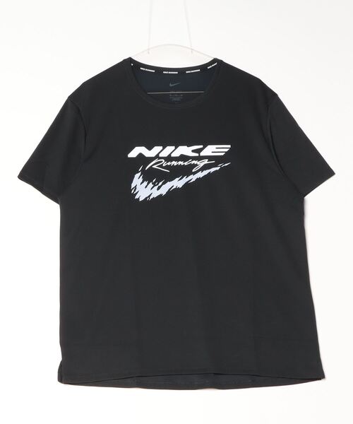NIKE(ナイキ)の「ナイキ NIKE ナイキ DF UV RN エナジー MILER S/S トップ(Tシャツ/カットソー・メンズ・ブルー/ブラック/グレー・LL/L/M/S)」の2枚目の写真