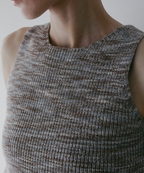 RIB PEPLUM KNIT TOPS（その他トップス）｜MANOF（マノフ）の