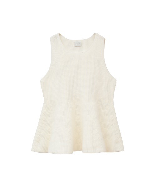 マノフ manof RIB PEPLUM KNIT TOPS MANOF 】RIB PEPLUM KNIT TOPS