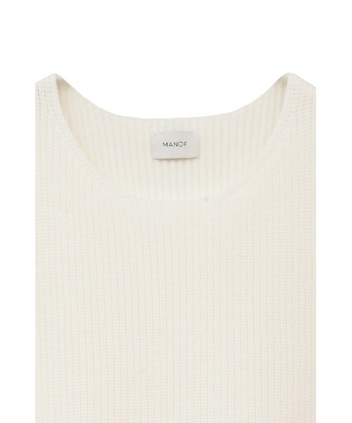 【MANOF】RIB PEPLUM KNIT TOPS マノフ manof RIB PEPLUM KNIT TOPS - メルカリ