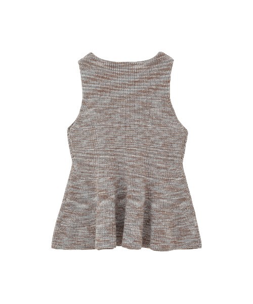 マノフ manof RIB PEPLUM KNIT TOPS RIB PEPLUM KNIT TOPS（その他トップス）｜MANOF（マノフ）の