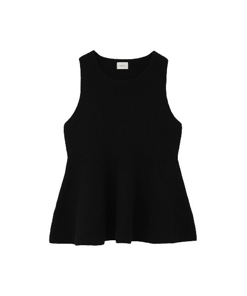 マノフ manof RIB PEPLUM KNIT TOPS RIB PEPLUM KNIT TOPS｜TOPS(トップス)｜MANOF OFFICIAL ONLINE