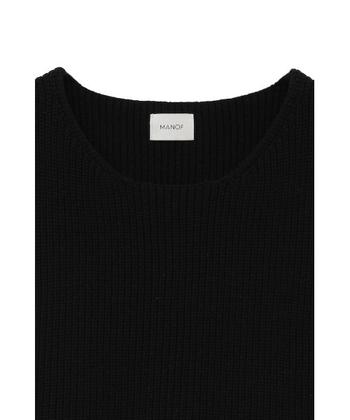 RIB PEPLUM KNIT TOPS（その他トップス）｜MANOF（マノフ）の