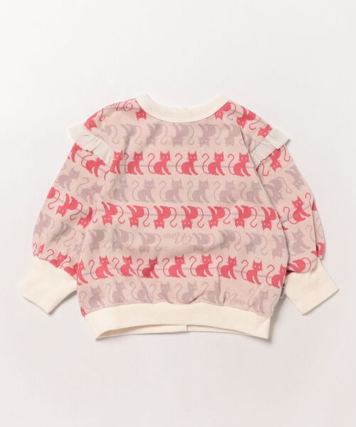 nino（ニノ）の「2WAY　ねこボーダージャガードプルオーバー（その他トップス・キッズ・ブラック/アイボリー・100cm/120cm/110cm/90cm）」の2枚目の写真