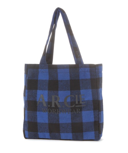 AMERICAN RAG CIE（アメリカンラグシー）の「【AMERICAN RAG CIE】BUFFALO TOTE（トートバッグ・レディース・ブルー/ブラック・FREE）」の4枚目の写真