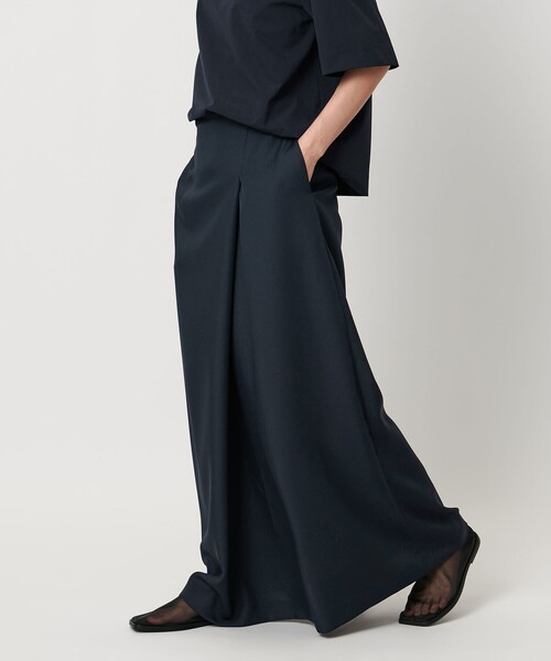 MARW UNITED ARROWS（マルゥ ユナイテッドアローズ）の「＜MARW UNITED ARROWS＞フロントタック ロングスカート（スカート・レディース・ブラック/ネイビー/ベージュ・38/36/34）」の7枚目の写真