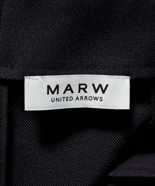 MARW UNITED ARROWS（マルゥ ユナイテッドアローズ）の「＜MARW UNITED ARROWS＞フロントタック ロングスカート（スカート・レディース・ブラック/ネイビー/ベージュ・38/36/34）」の5枚目の写真